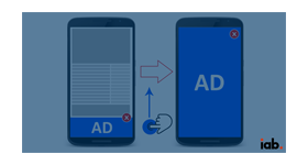IAB mobile pull full page ad for revive adserver