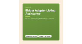 Prebid.org Bidder Adapter Listing Assistance